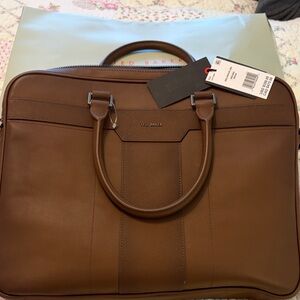 Ted Baker Chocolate Leather Briefcase